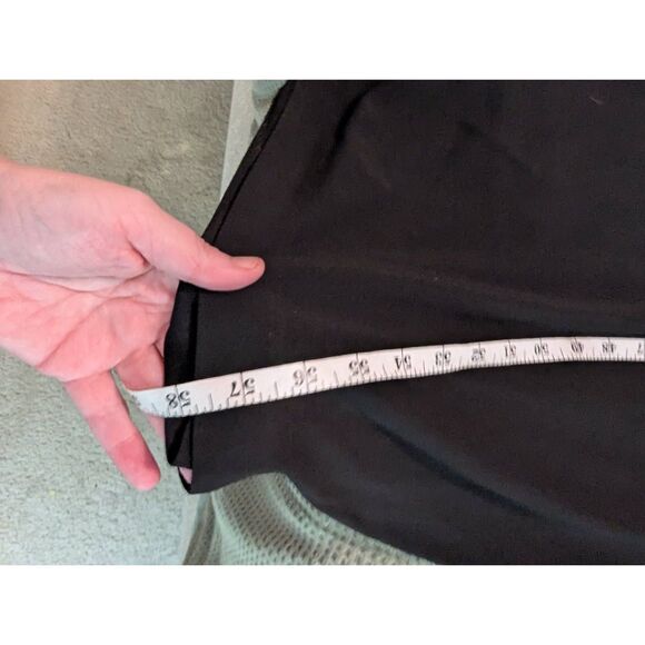 Halston Women’s Black Maxi Dress One Shoulder Sequin Trim Size 10 Eveningwear - Picture 4 of 6